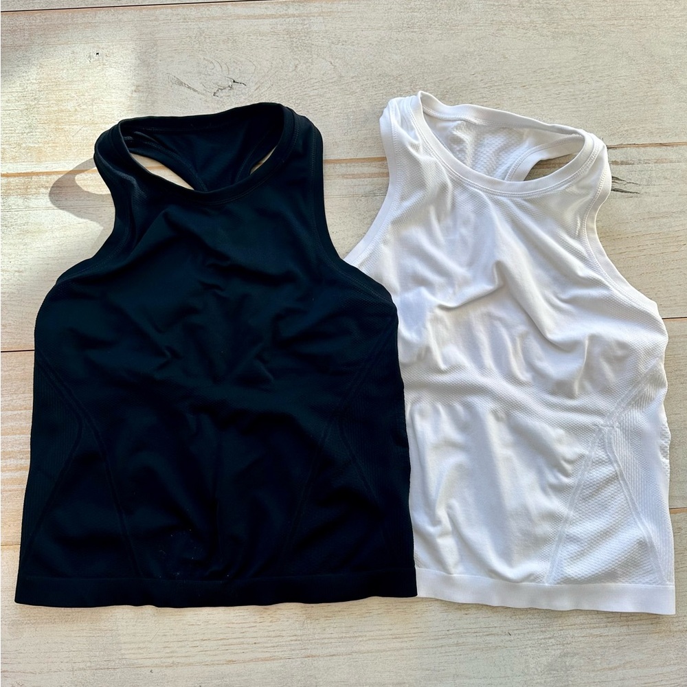 Athleta Momentum Seamless High Neck Tanks